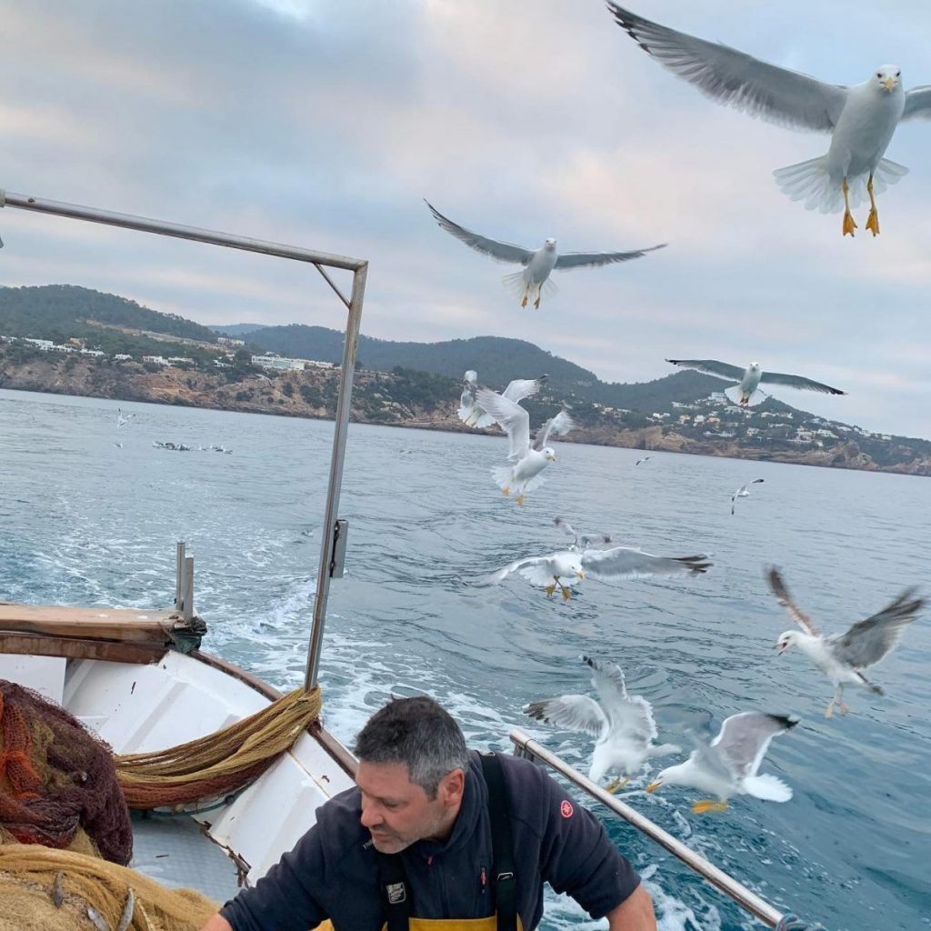 José Castelló y Nicolás Vallespir, pescadores locales de Ibiza