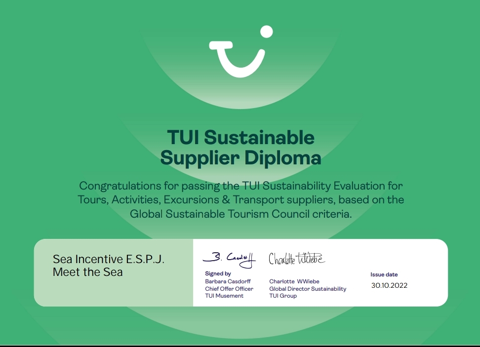 TUI Sustainable Supplier Diploma