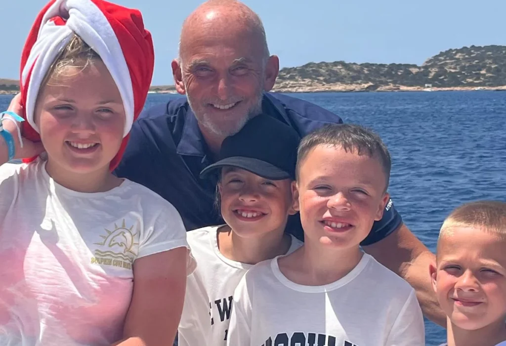 Gregg and family meet the sea ibiza