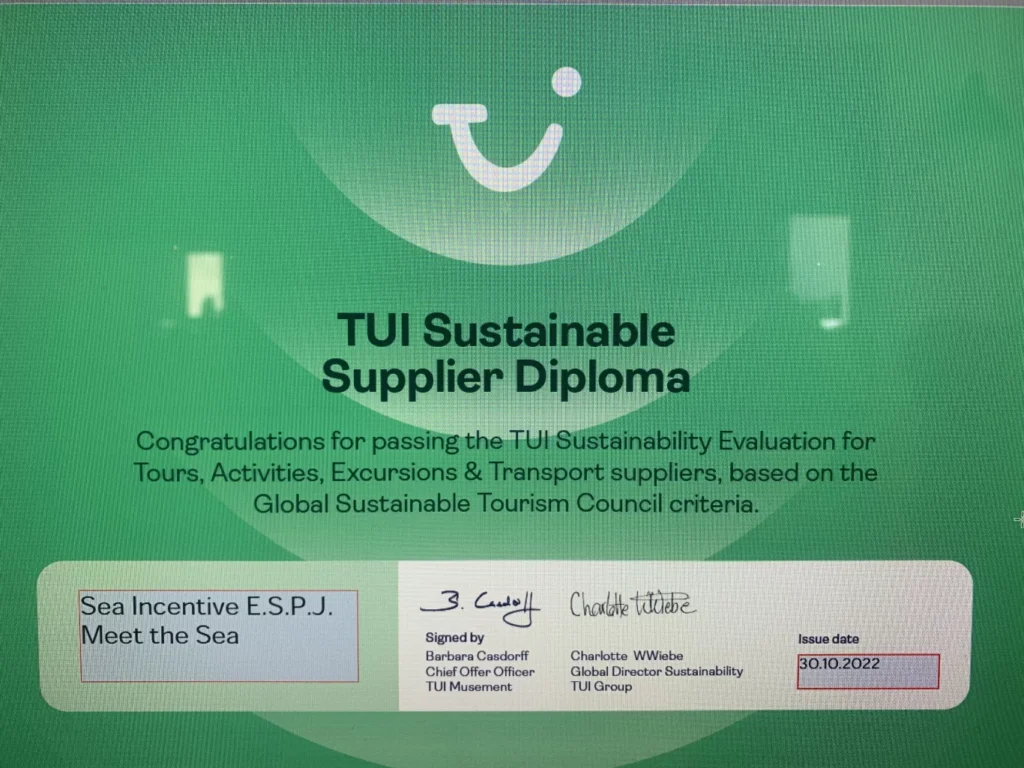 The TUI sustainability diploma 7 TUI diploma 3268479a